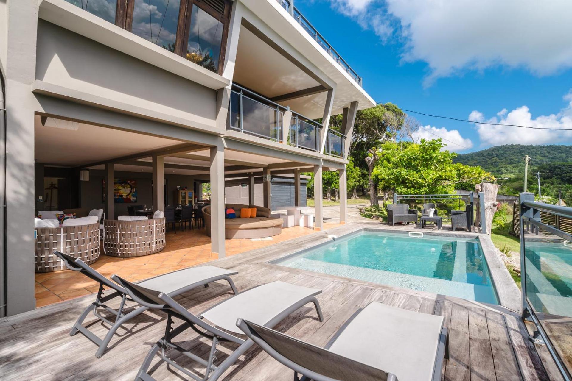 Villa Kaléna : 4 ch, plage à 50m, vue mer Le Diamant Extérieur photo