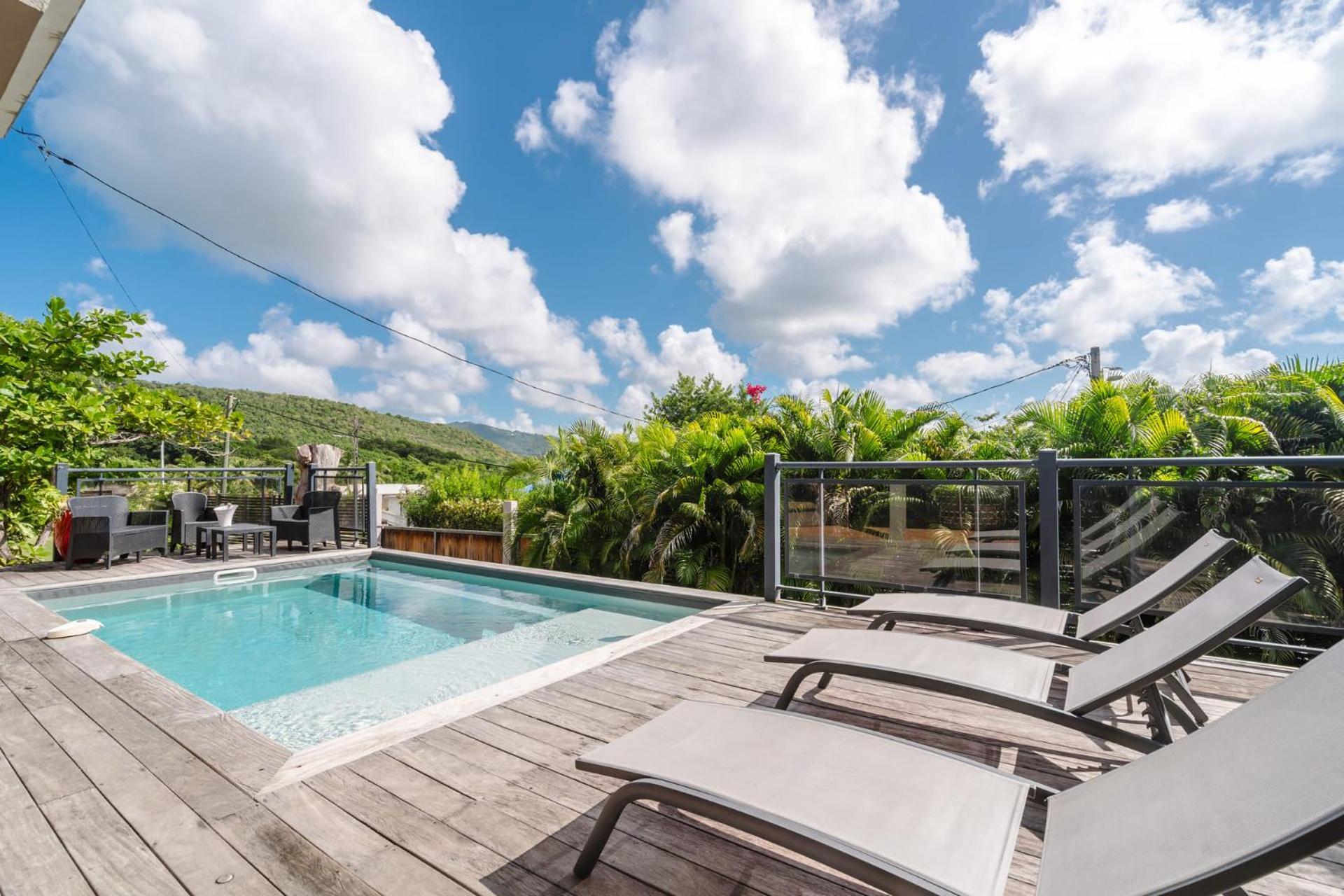 Villa Kaléna : 4 ch, plage à 50m, vue mer Le Diamant Extérieur photo