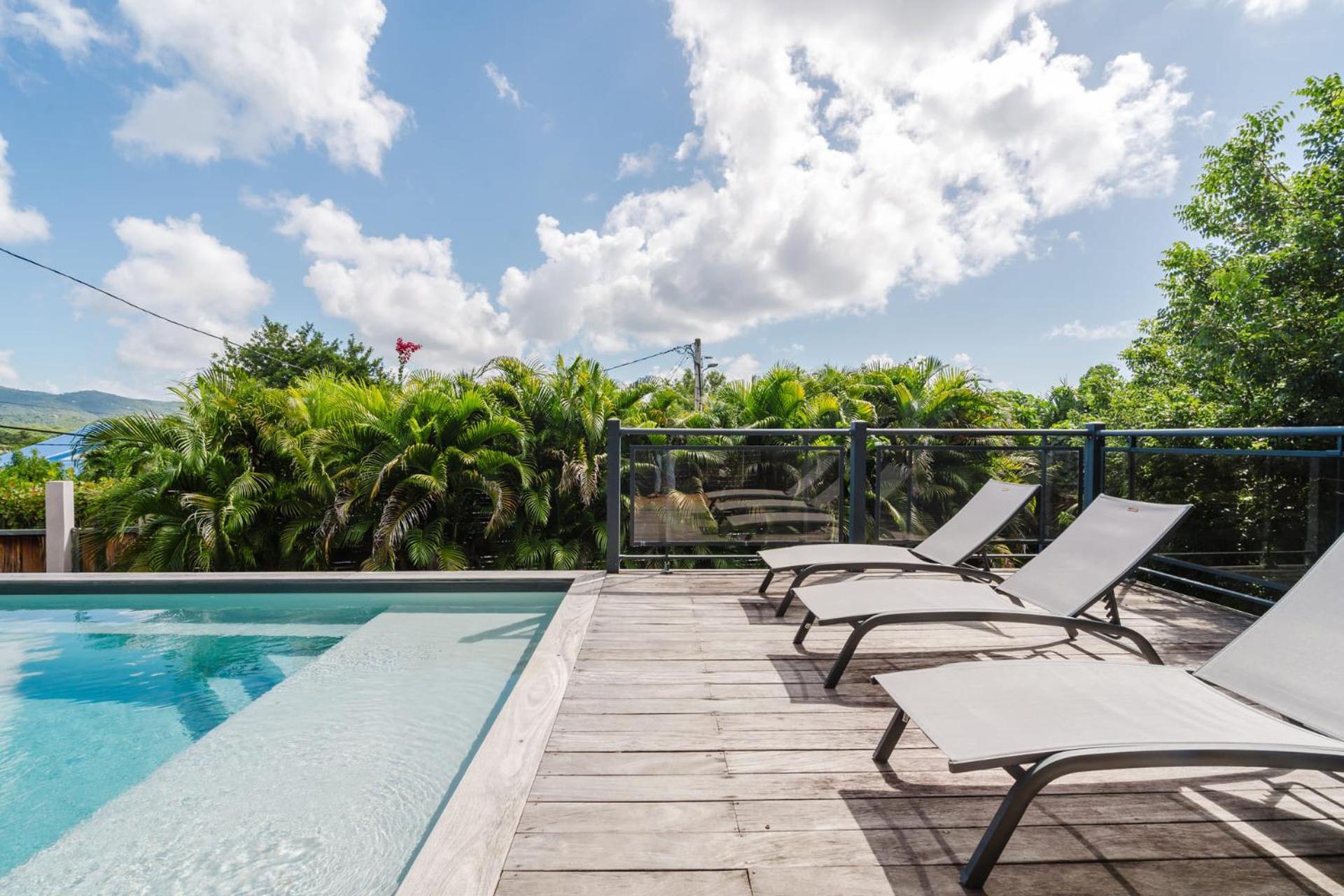 Villa Kaléna : 4 ch, plage à 50m, vue mer Le Diamant Extérieur photo