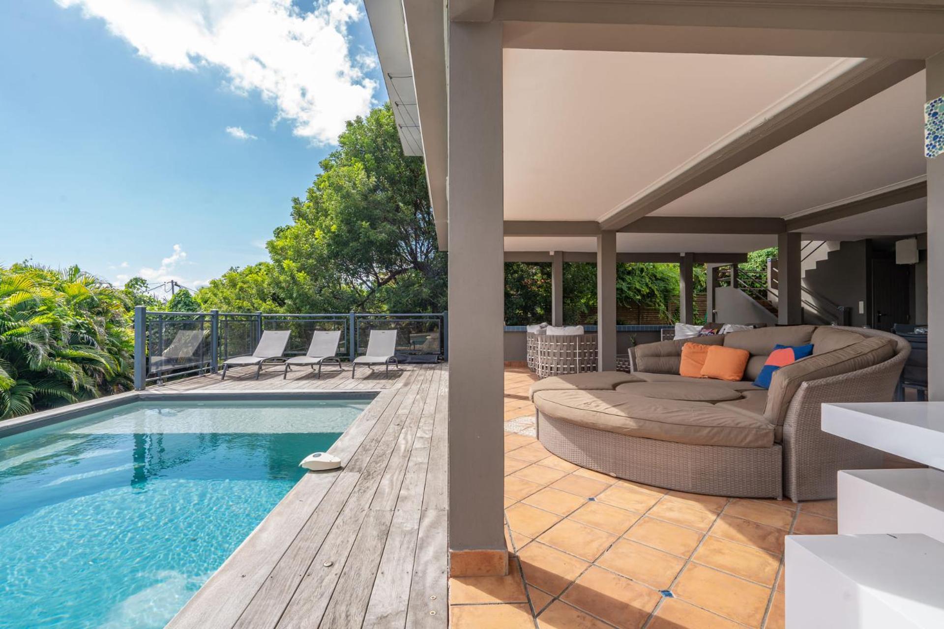 Villa Kaléna : 4 ch, plage à 50m, vue mer Le Diamant Extérieur photo