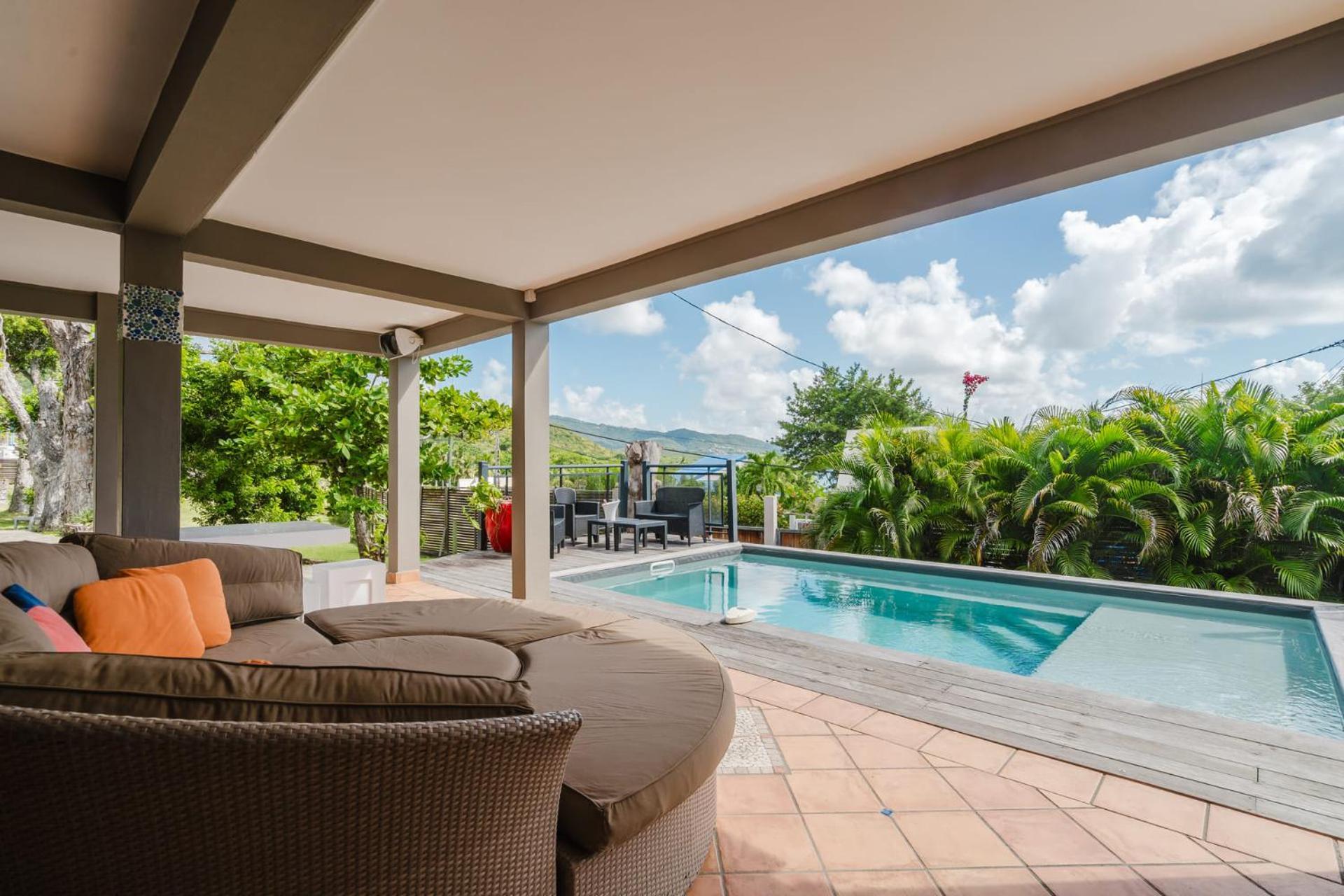 Villa Kaléna : 4 ch, plage à 50m, vue mer Le Diamant Extérieur photo