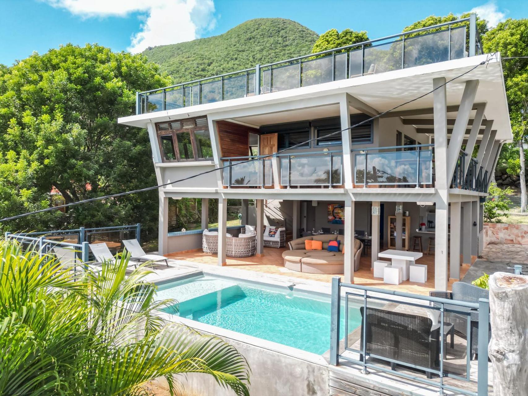 Villa Kaléna : 4 ch, plage à 50m, vue mer Le Diamant Extérieur photo